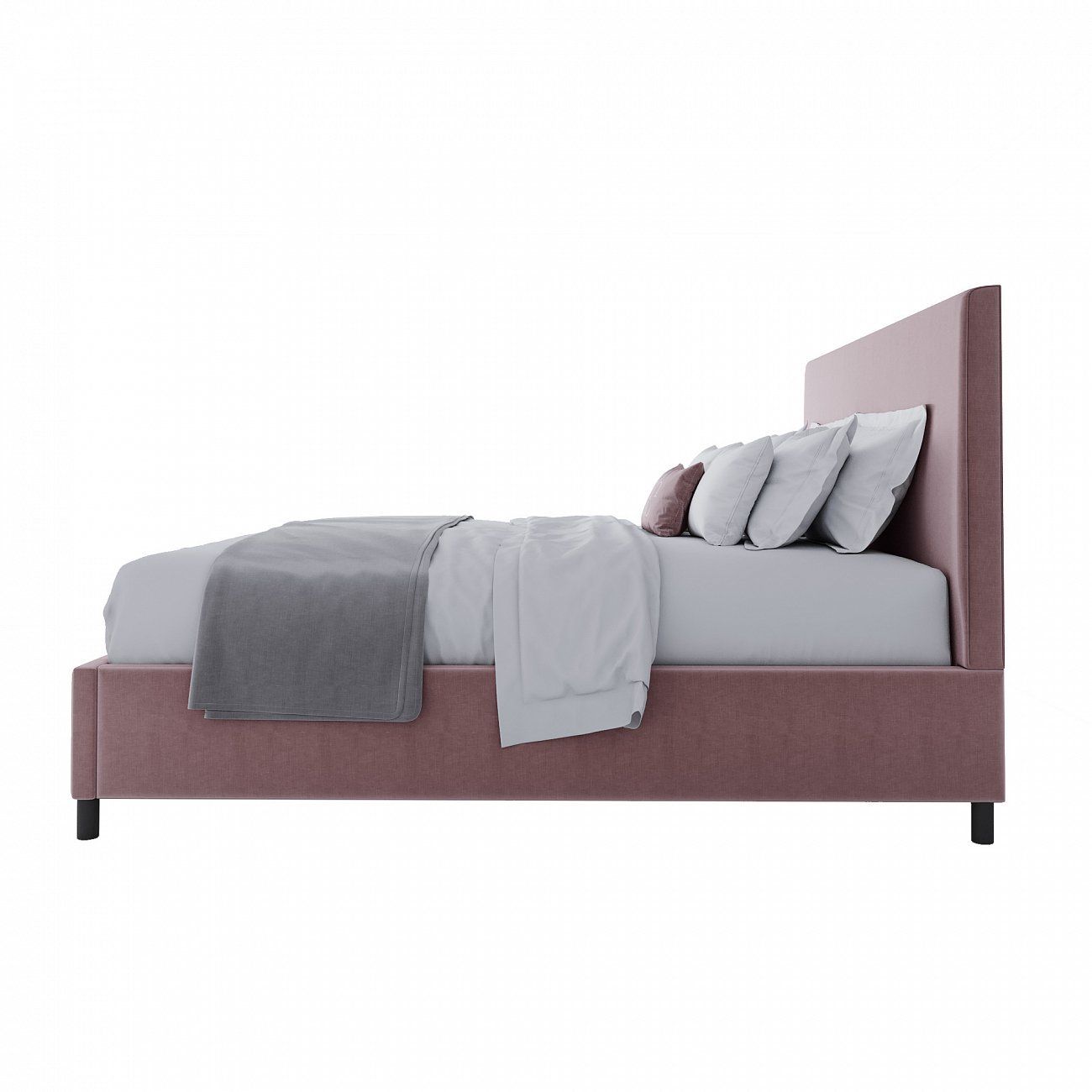 Double bed 180x200 pink Novac Platform