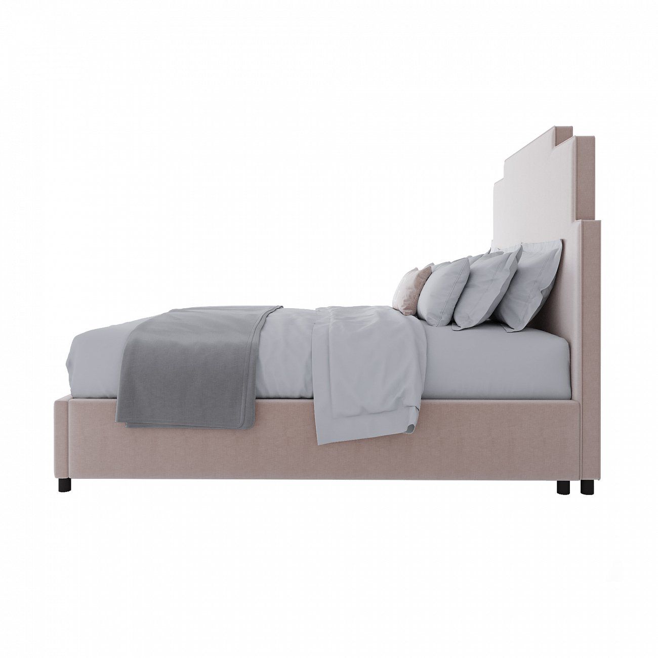 Кровать двуспальная 160х200 см розовая Paxton Lilac Linen