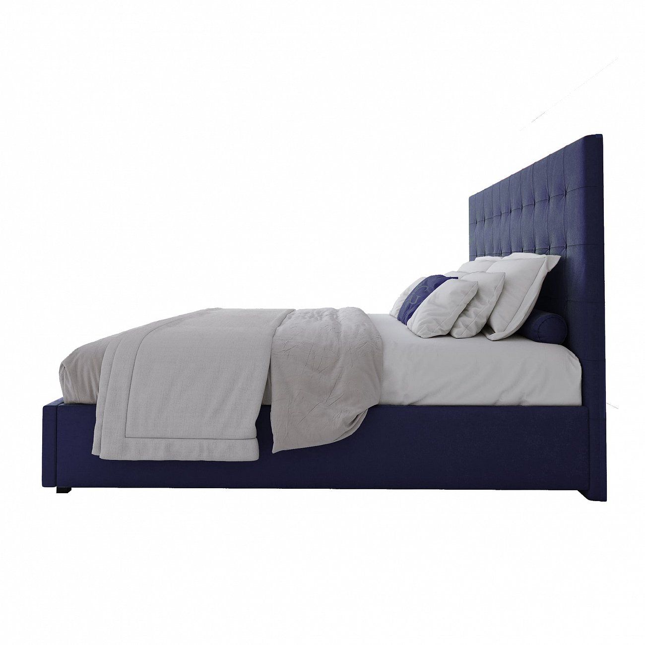 Large bed 200x200 Royal Black blue
