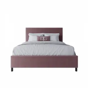 Кровать двуспальная 160х200 розовая Novac Platform
