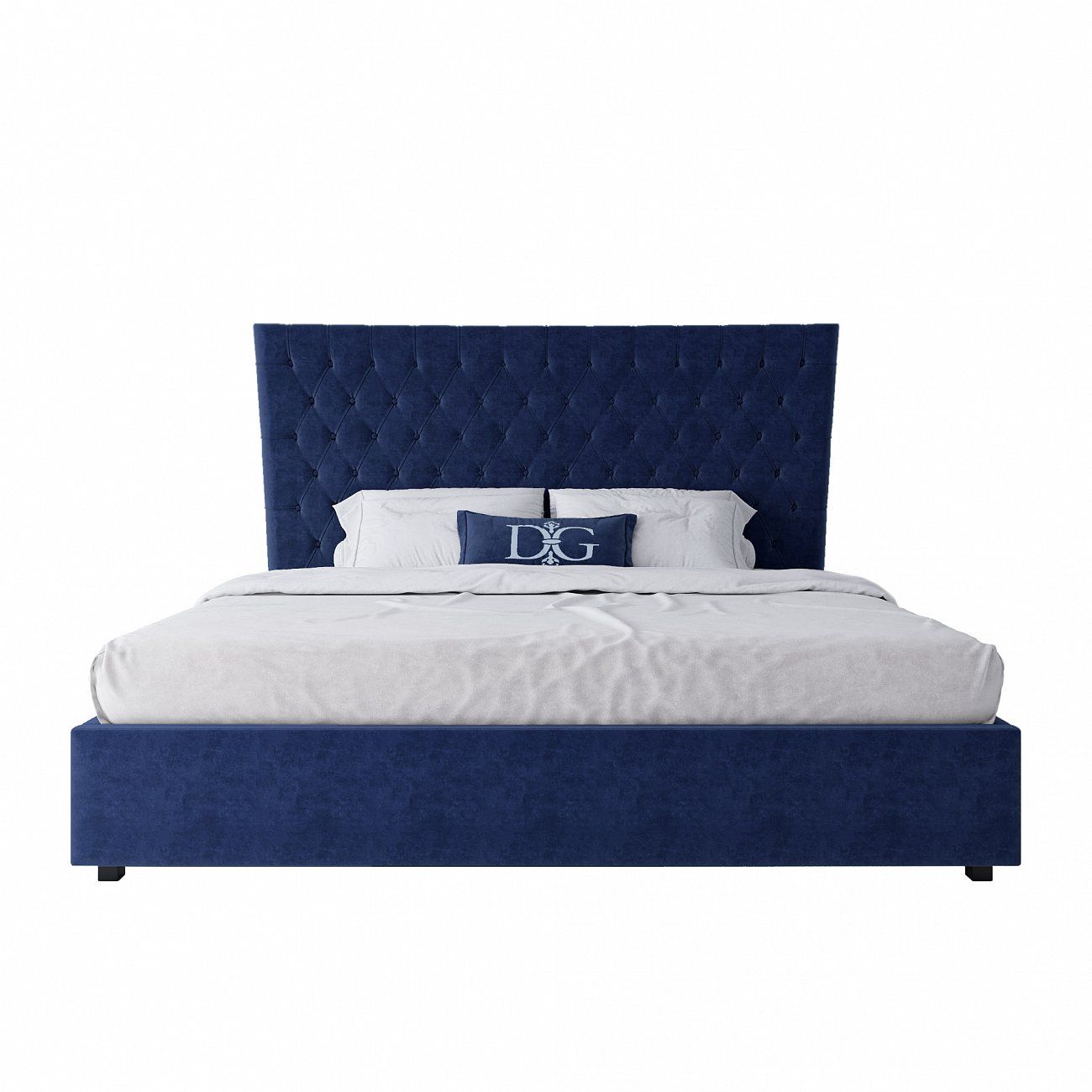 The bed is large 200x200 QuickSand blue