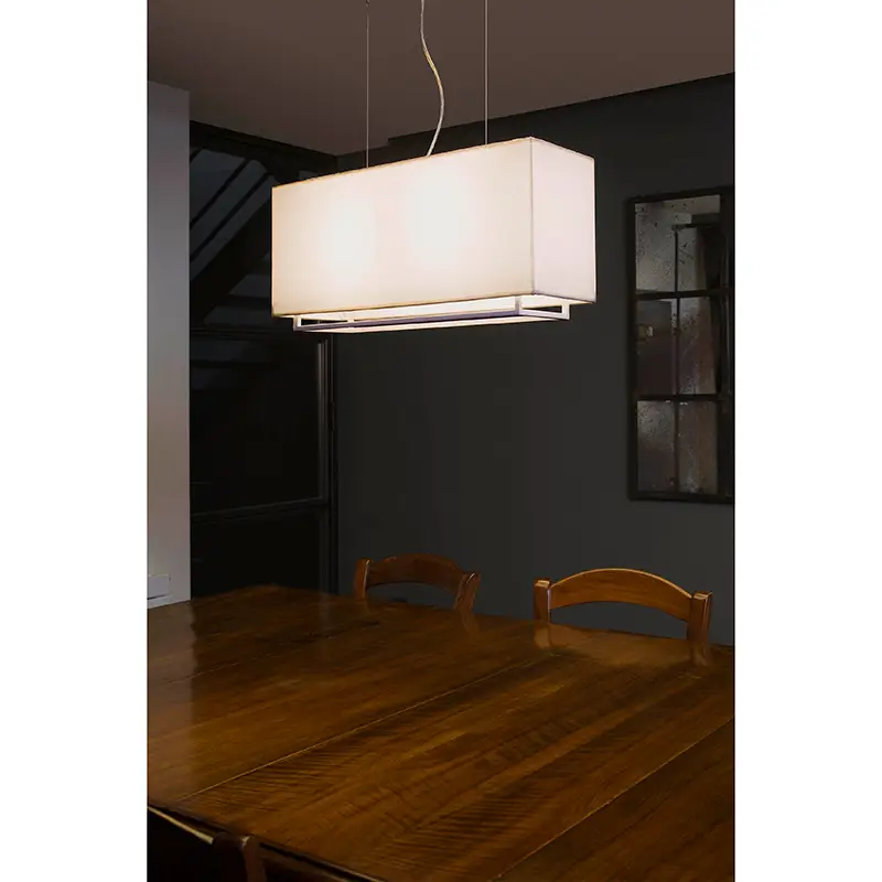 Hanging lamp Faro Vesper white+beige 29986