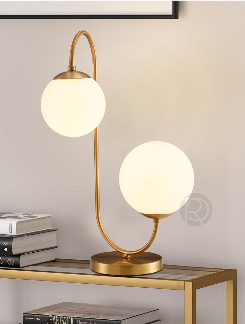 Дизайнерская настольная лампа PELLE by Romatti