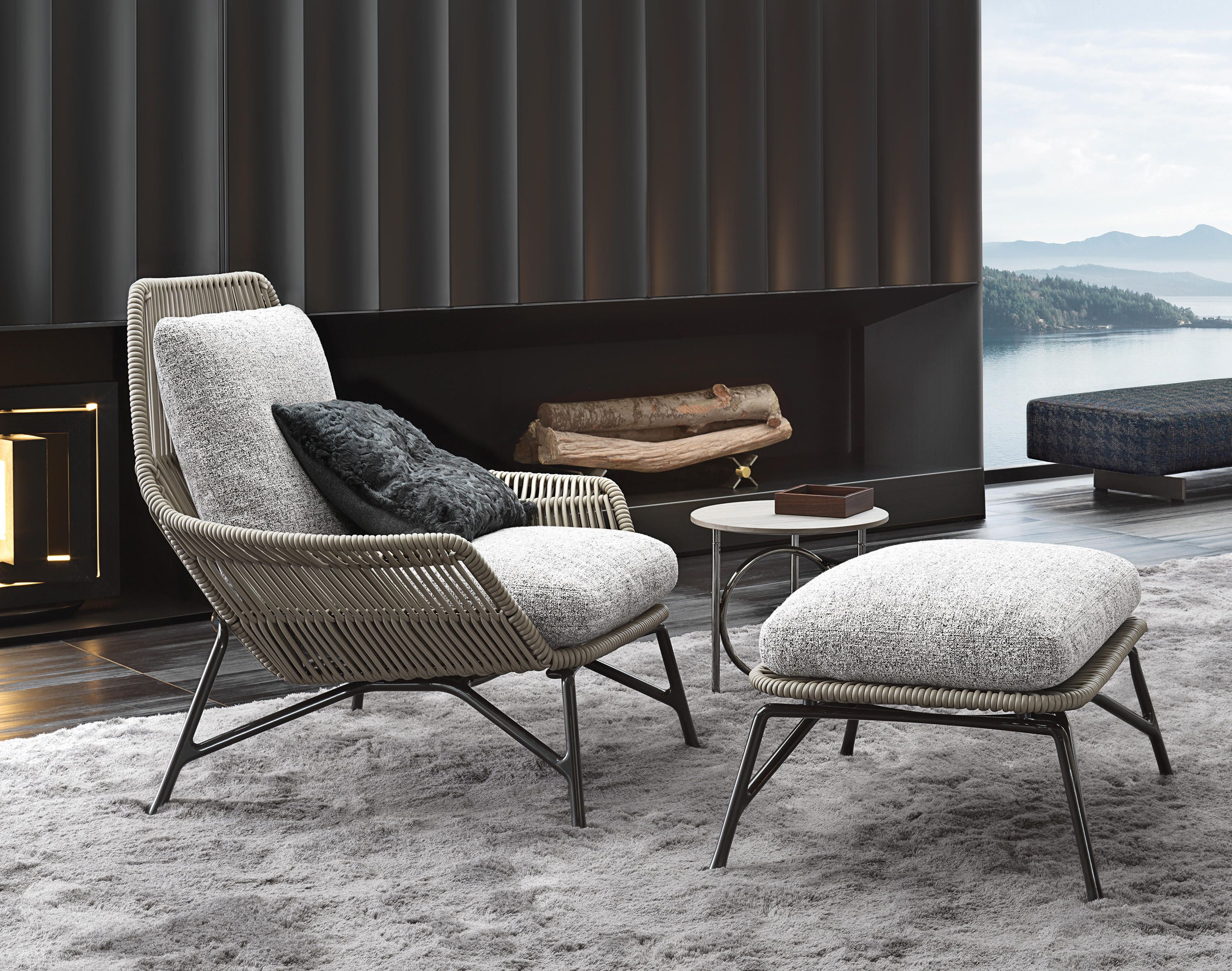 Outdoor chair PRINCE CORD by Minotti