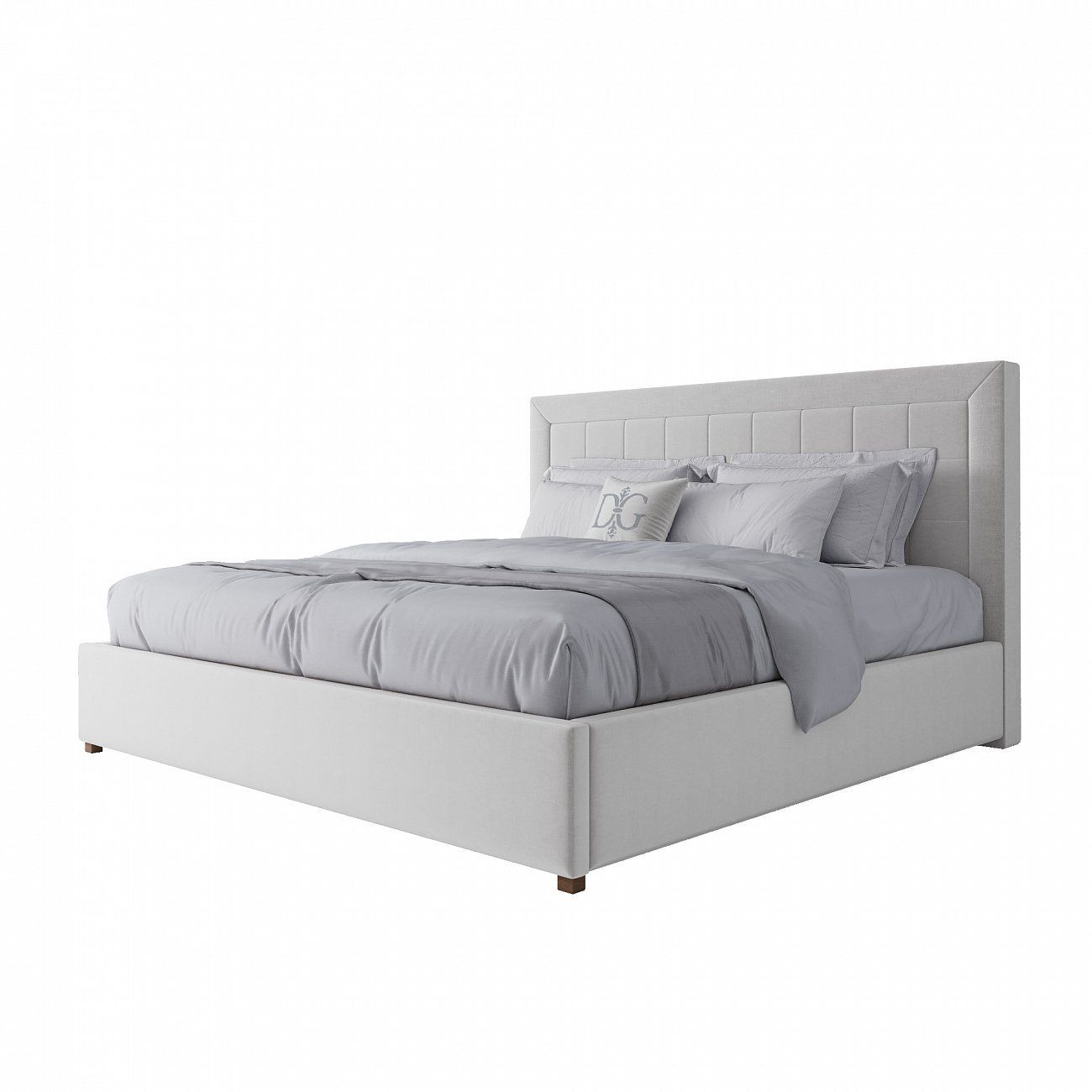 Large white bed 200x200 Elizabeth