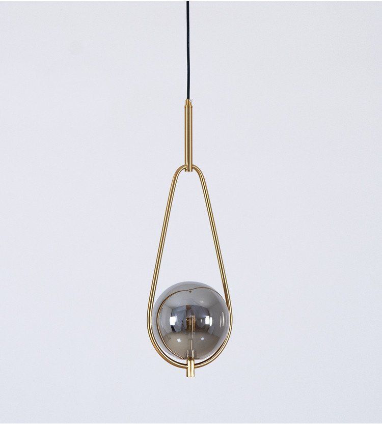 Hanging lamp Loop Brass by Romatti