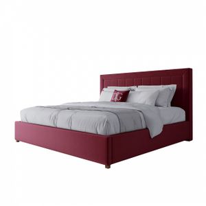 Кровать двуспальная 180х200 см красная Elizabeth