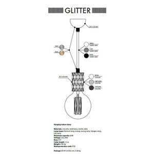 Подвесной светильник Beton Glitter by Romatti