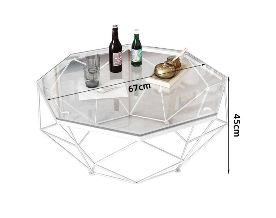 Designer coffee table MYSTIQUE GLASS by Romatti