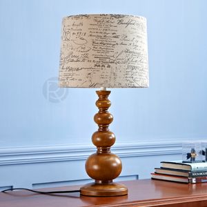 Дизайнерская настольная лампа с абажуром NEWS by Romatti