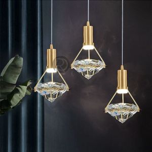 Дизайнерский подвесной светильник из стекла DAFIRA by Romatti