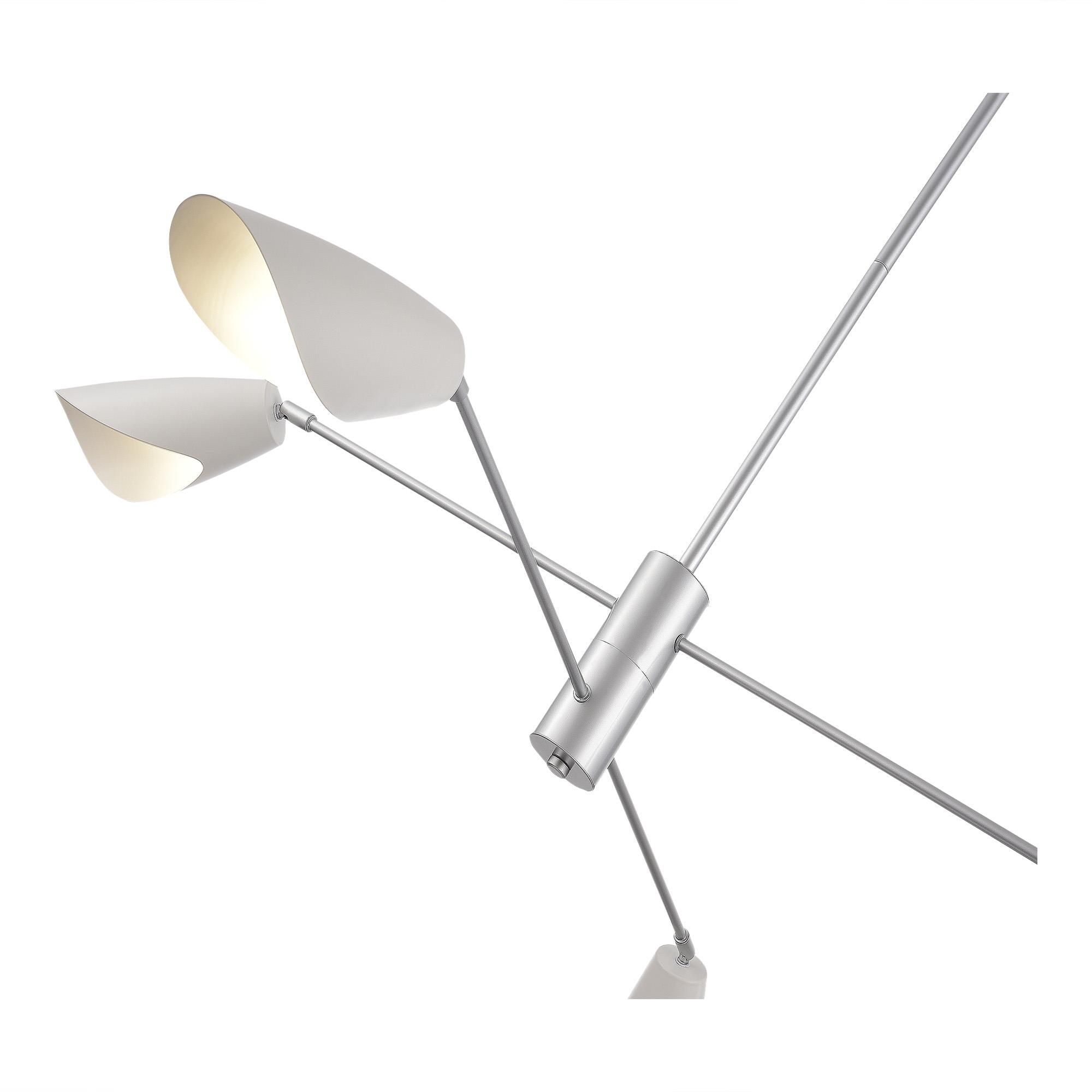 SLE1254-103-04 Светильник подвесной Серебристый/Белый, серебристый E14 4*60W ALTON