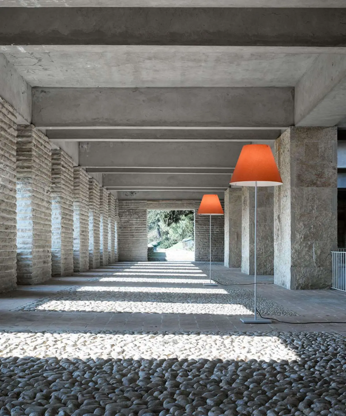 Floor Lamp Grande Costanza Open Air by Luceplan