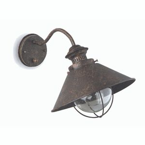 Outdoor wall lamp Nautica rust brown 71110