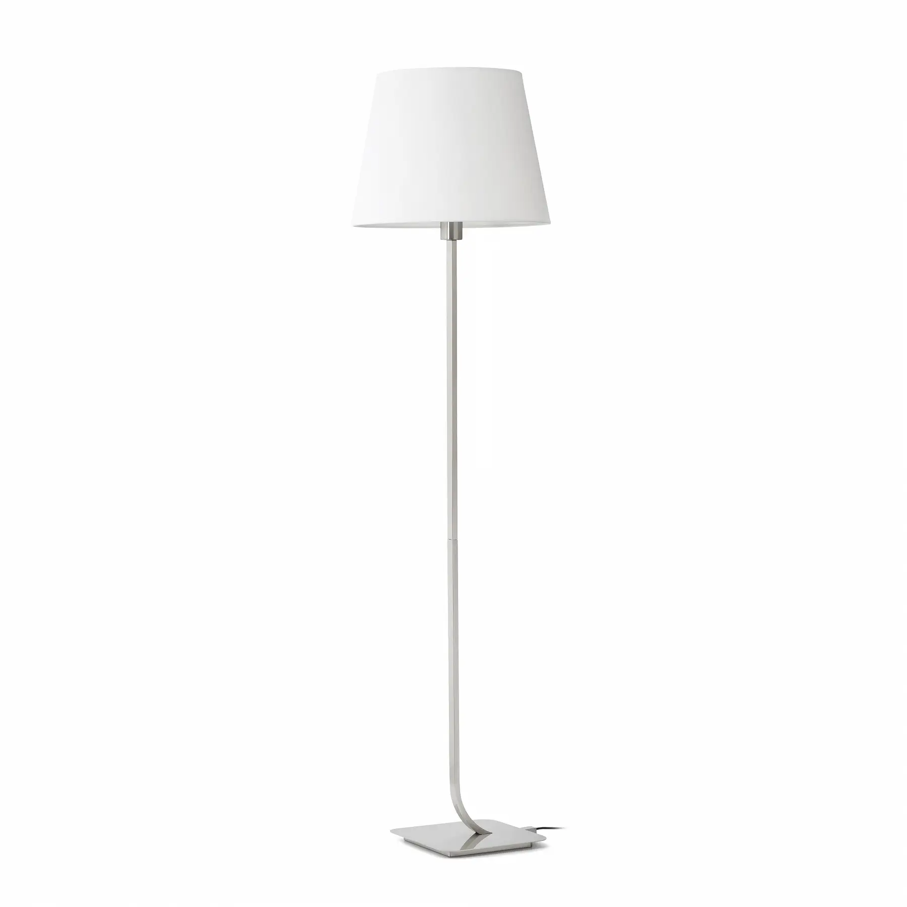 Floor lamp Essential nickel+white 29343