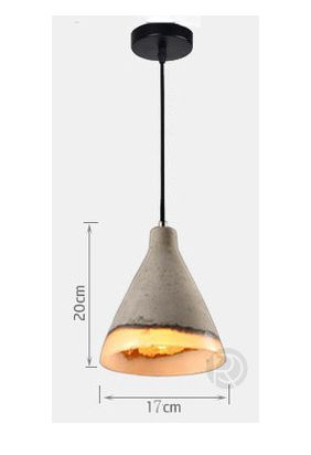 Designer pendant lamp CONCRETE ROOF by Romatti
