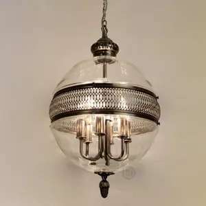 Дизайнерский подвесной светильник из стекла GLOBE CLEAR by Romatti Lighting