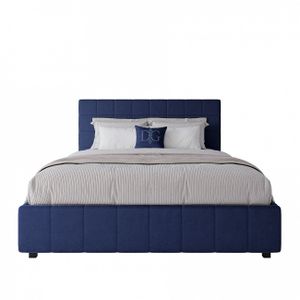 Кровать двуспальная 160х200 см синяя Shining Modern