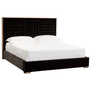 Кровать двуспальная 180х200 черная Persius King