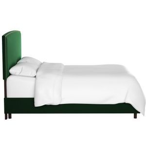 Кровать двуспальная 160х200 см зеленая Everly Emerald