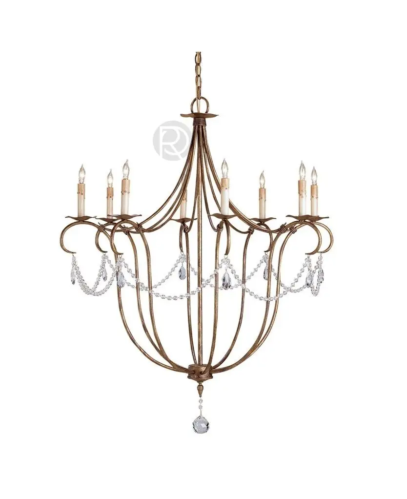 CRYSTAL LIGHT chandelier by Currey & Company