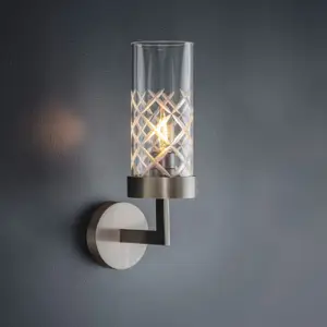 Wall lamp (Sconce) COMPASS CUT GLASS by Tigermoth