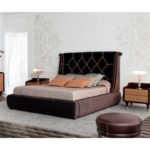 Double bed 180x200 brown Tecni Nova