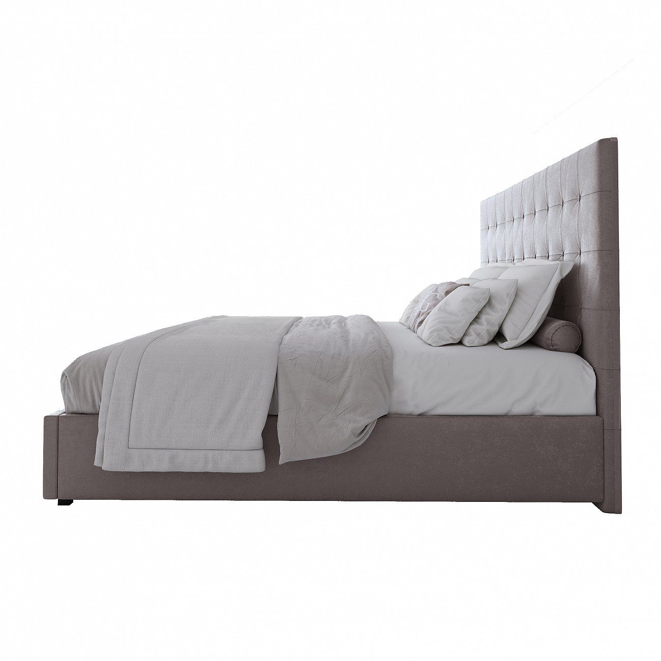 Large bed 200x200 Royal Black grey-brown