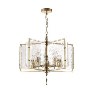 MODERN ODL_EX22 93 золотой/прозрачный/стекло Люстра E27 5*60W ELEGANTE ELEGANTE