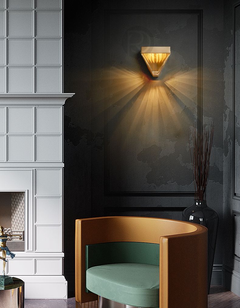 Designer wall lamp (Sconce) TRIPLA by Romatti