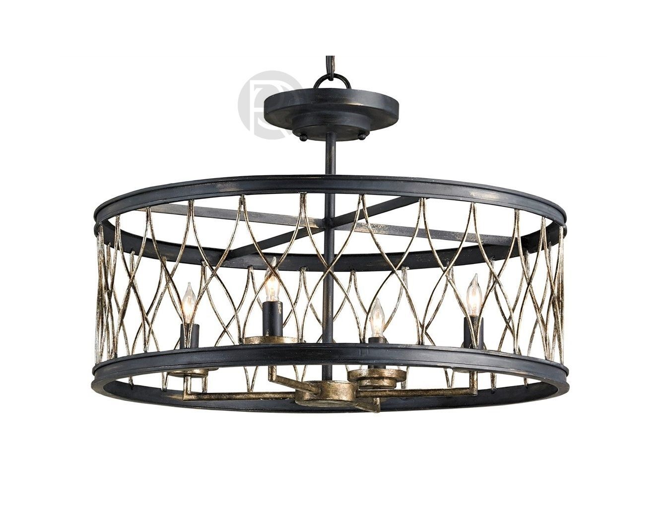 Hanging lamp CRISSCROSS by Currey & Company