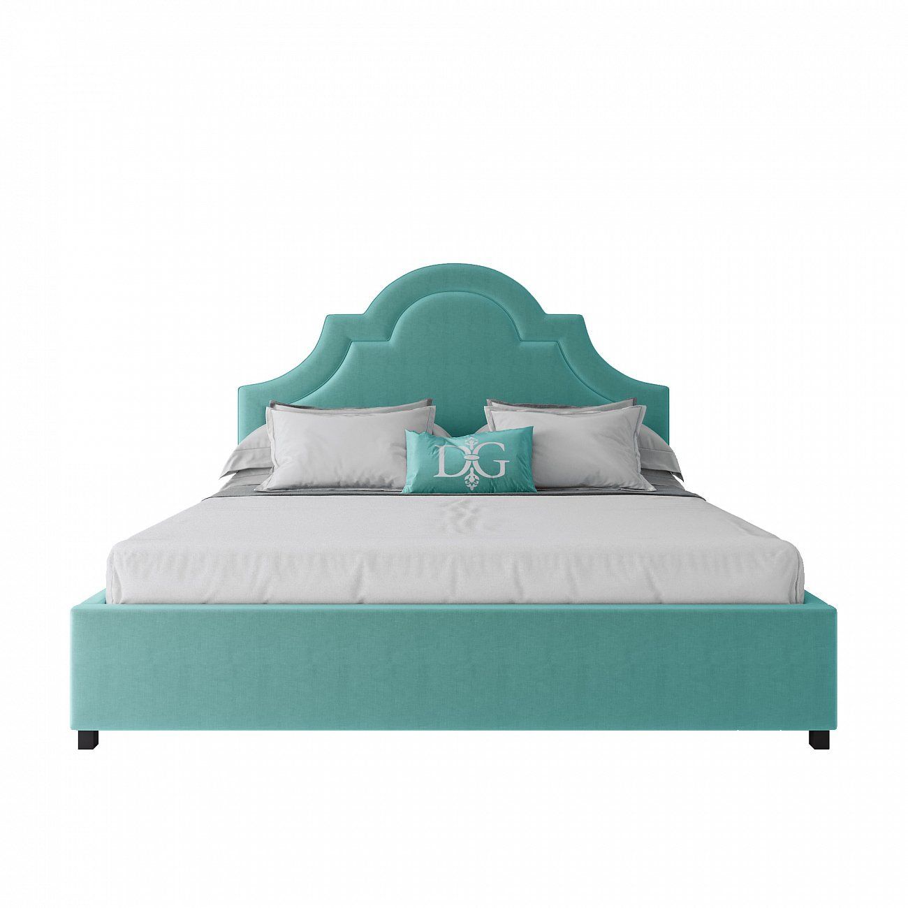 Double bed 180x200 turquoise Kennedy