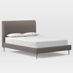 Double bed 160x200 grey Vittoriya
