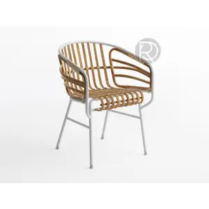 Дизайнерский стул на металлокаркасе RAPHIA RATTAN by Casamania & Horm