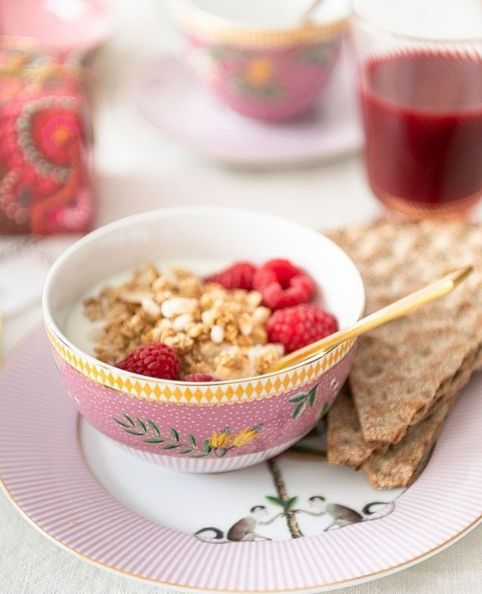 PINK PALM soup tureen by Romatti