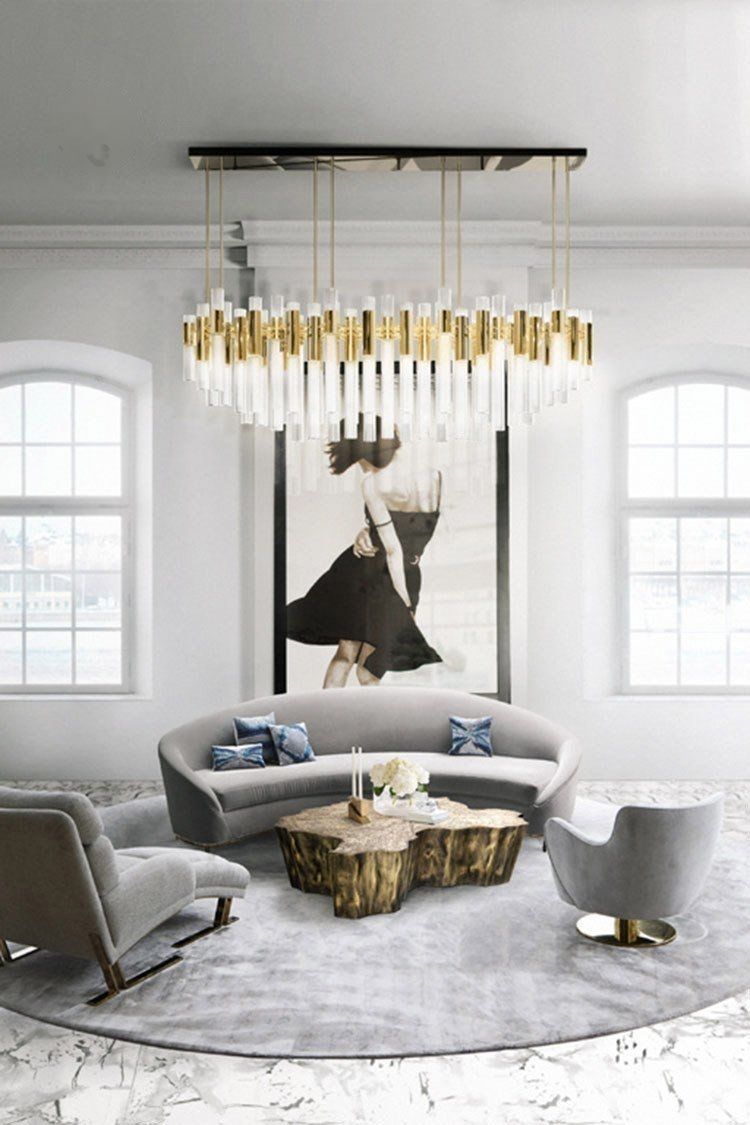 Designer chandelier WATERFALL LONG by Romatti