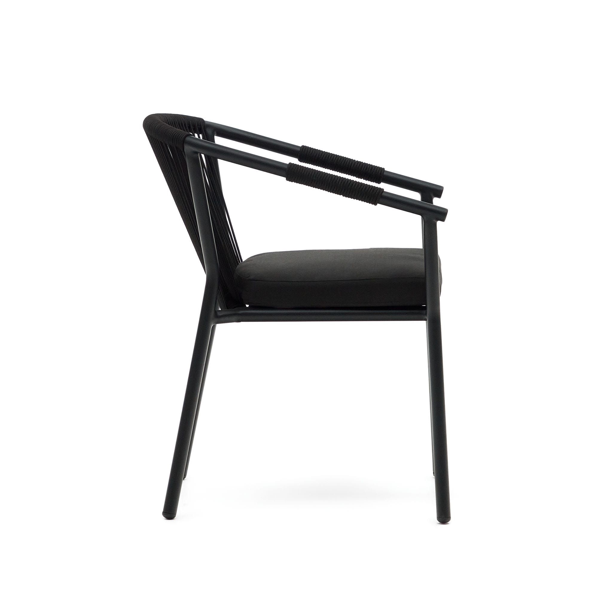 Xelida Садовый стул из алюминия и черного шнура Xelida