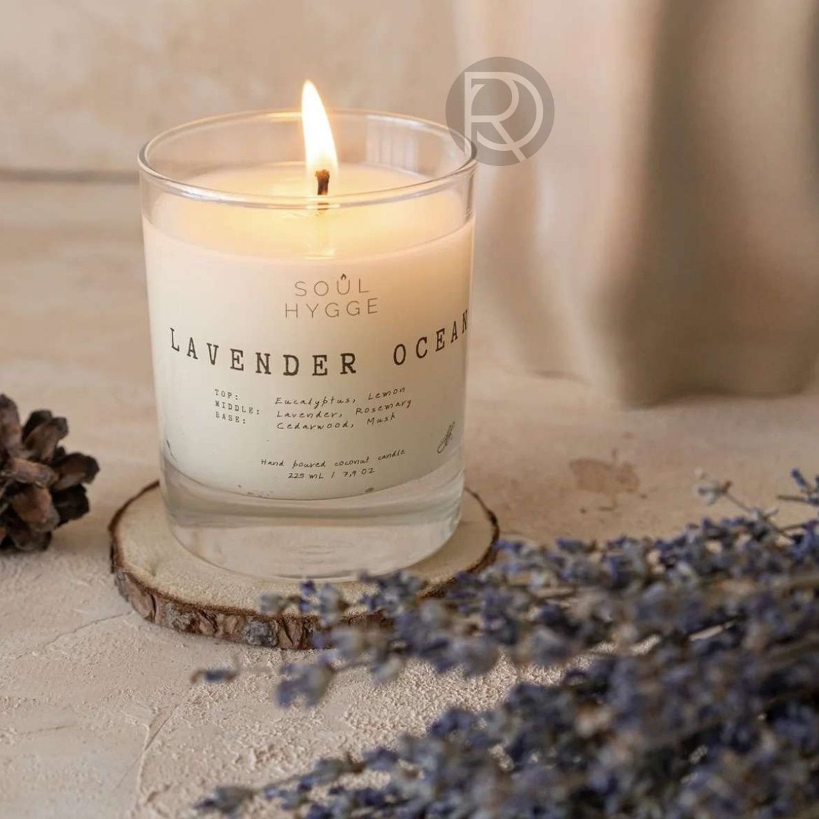 LAVENDER OCEAN scented candle by Romatti