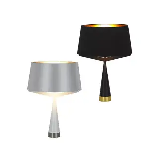 Дизайнерская настольная лампа с абажуром ZERRA by Romatti