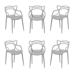 Комплект из 6-ти стульев Masters серый
