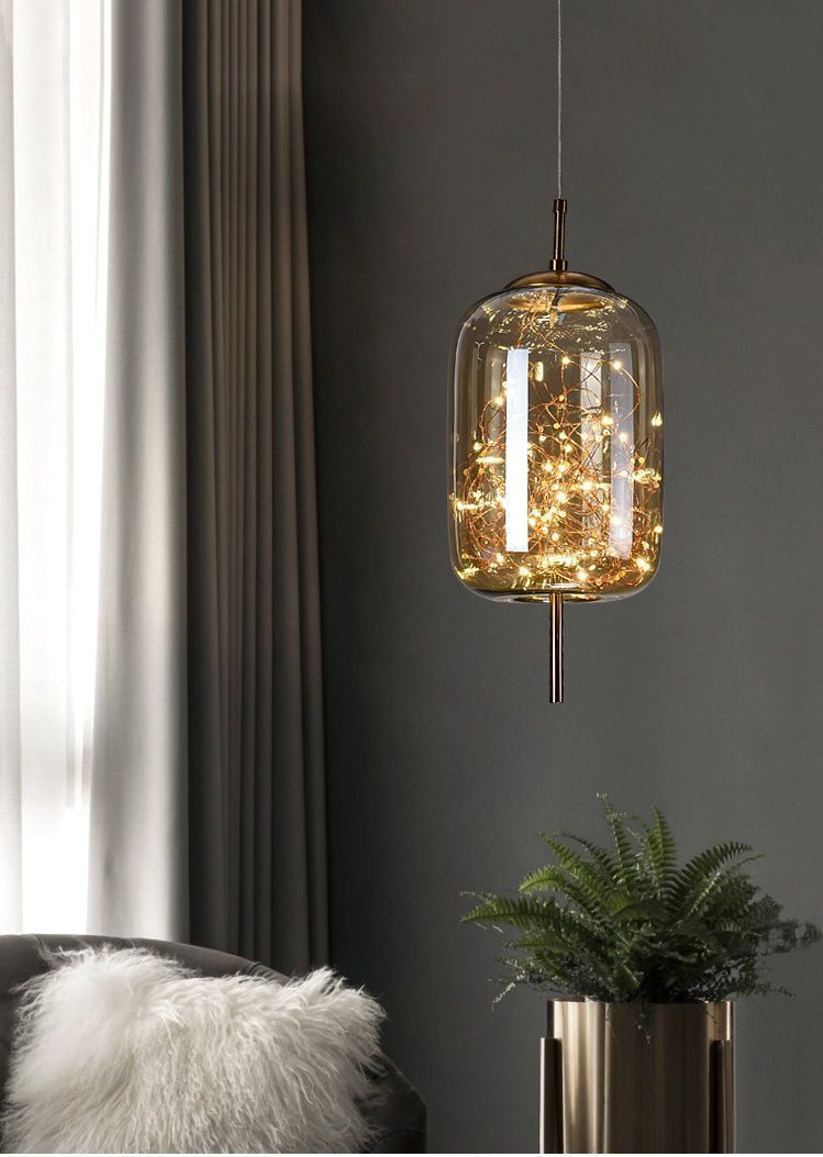 Hanging lamp SHINY RECTANGLE by Romatti