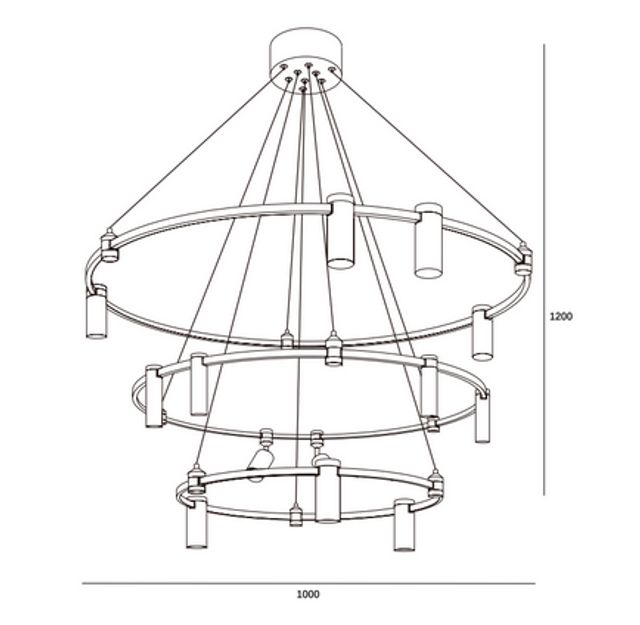 CINRA chandelier by Romatti