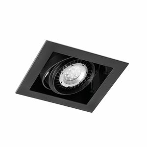 Встраиваемый светильник Gingko QR 111 with frame black 03030102