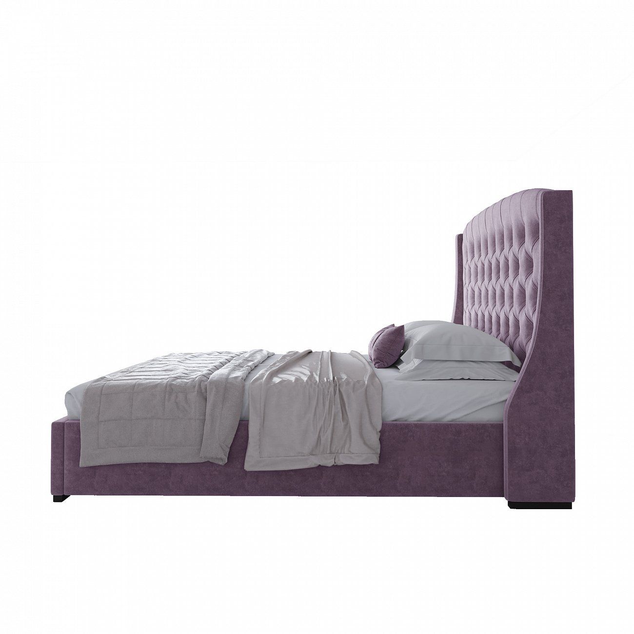 Double bed 180x200 purple Hugo