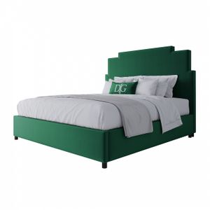 Кровать двуспальная 180х200 зеленая Paxton Emerald Velvet