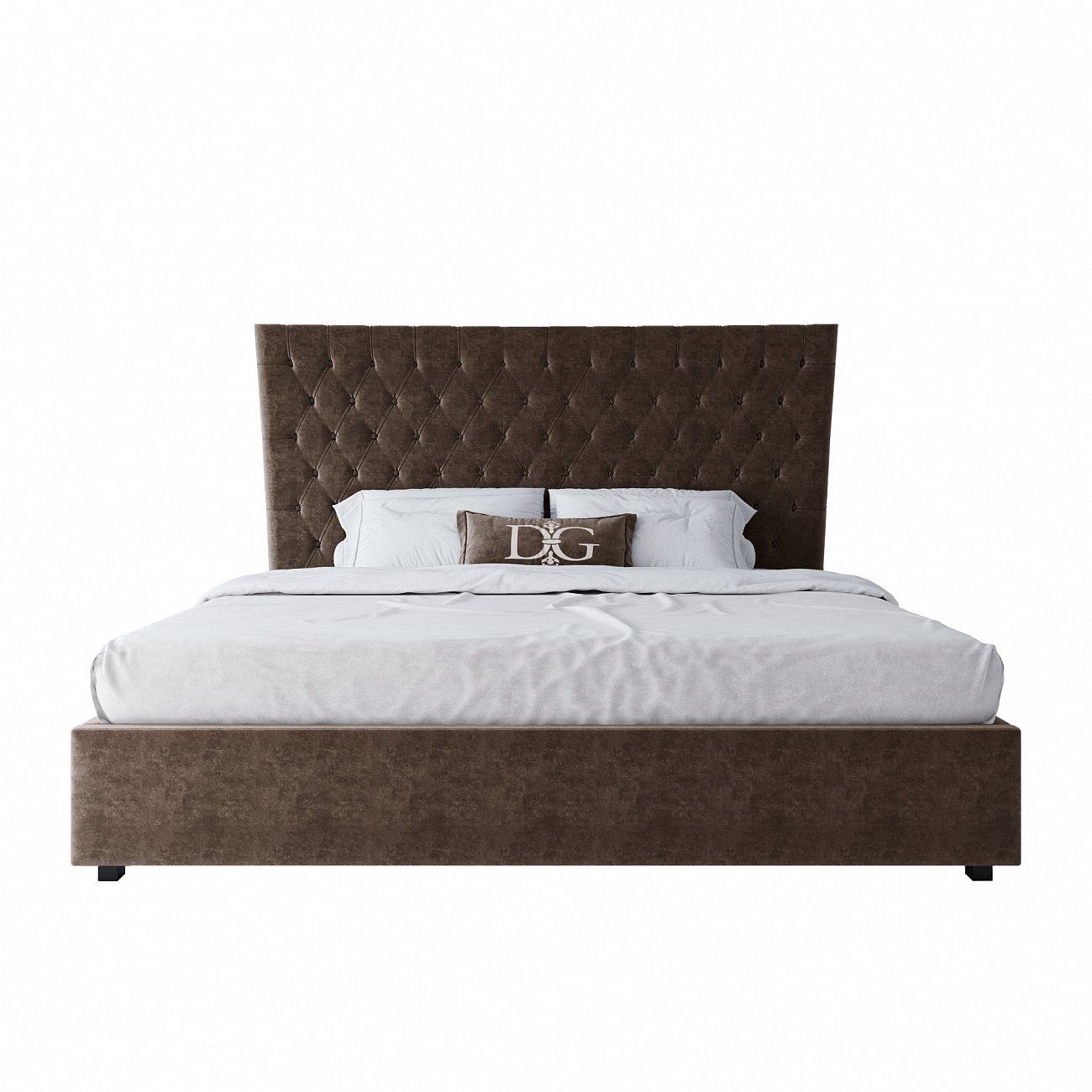 Euro bed 200x200 cm brown QuickSand