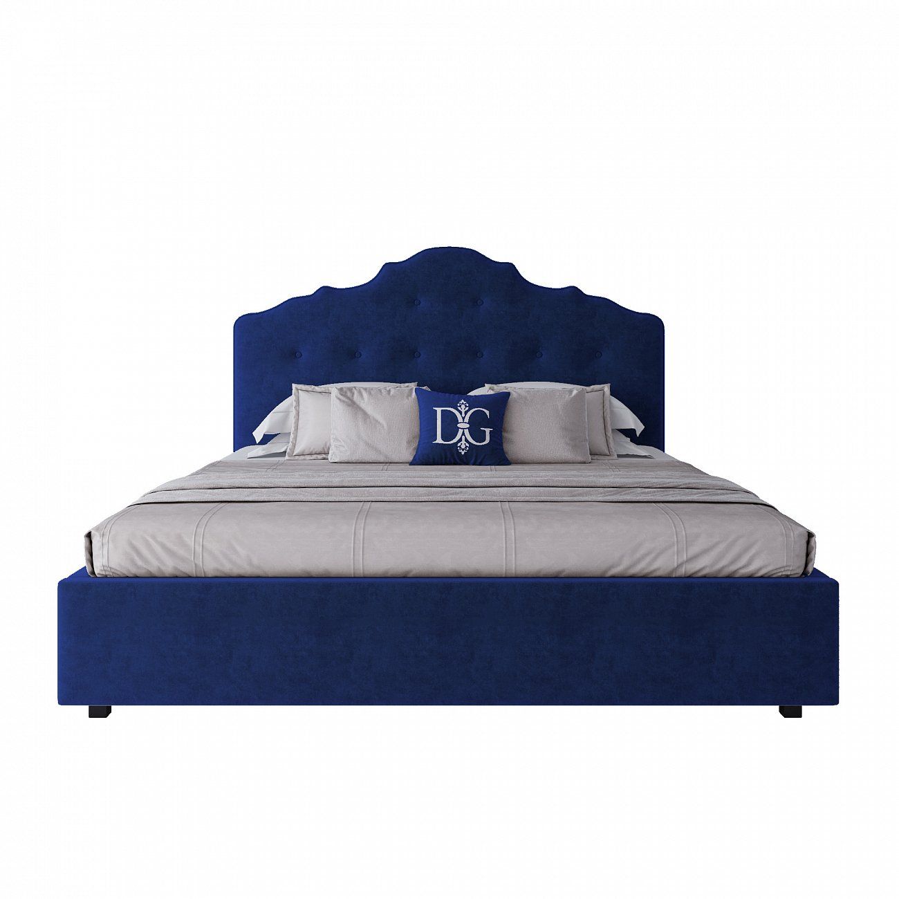 Double bed 180x200 blue Palace