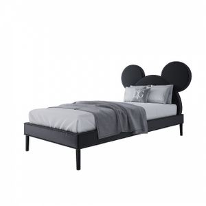 Кровать детская односпальная 90х200 см черная Manhattan 23 Mickey Mouse