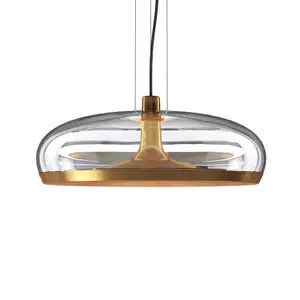 Дизайнерский подвесной светильник из стекла RUDYNA by Romatti