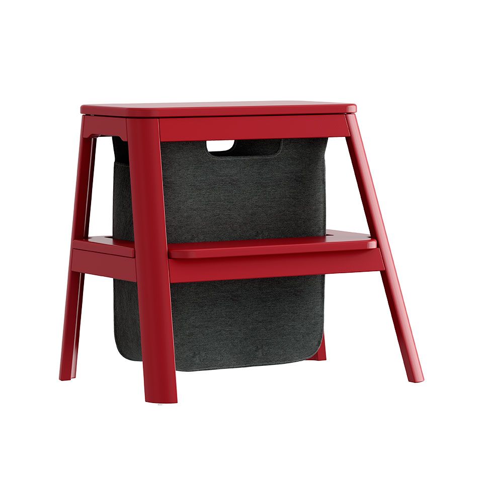 Stool-ladder, Step it up, red